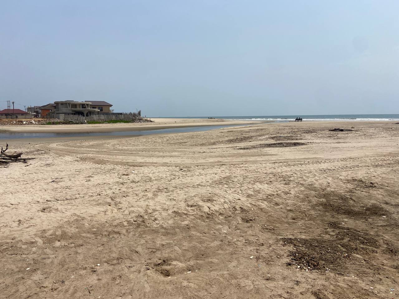 Ghanaian beach coastline
